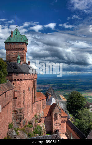 Château du Haut-Koenigsbourg, Orschwiller, Alsace, France Banque D'Images