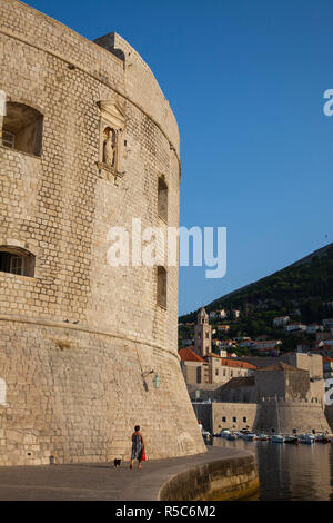 Fort Saint-Jean, Dubrovnik, Dalmatie, Croatie Banque D'Images