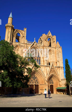 Lala Mustafa Pacha Mosquée (St. Cathédrale Saint-nicolas), Famagusta, Chypre du Nord Banque D'Images