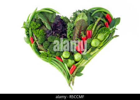 Coeur de légumes Banque D'Images
