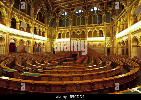 Hémicycle Parliamnet hongroise, Budapest, Hongrie Banque D'Images