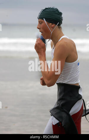 Championnats nationaux de sauvetage sur plage, Newquay, Cornwall, UK. Banque D'Images