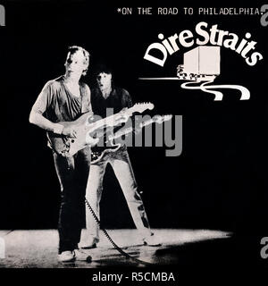 Dire Straits - couverture originale de l'album de vinyle - sur la route de Philadelphie - 1979 Banque D'Images