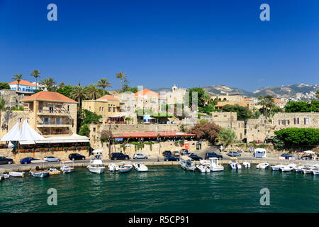 Le port de Byblos, Liban, Banque D'Images