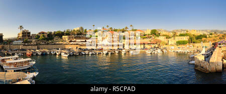 Le port de Byblos, Liban, Banque D'Images