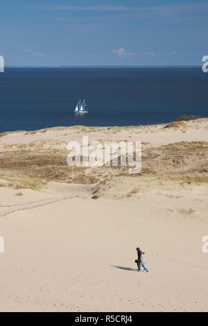 La Lituanie, de l'ouest de la Lituanie, de la Courlande, Nida, la Dune de Parnidis Banque D'Images