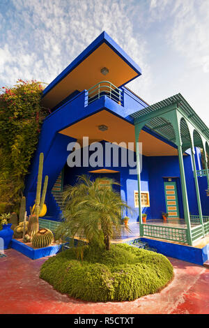 Le jardin Majorelle, Marrakech, Maroc, Afrique du Nord Banque D'Images