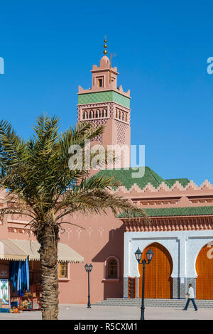 & Mosquée Minaret, Zagora, Maroc Banque D'Images