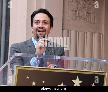 Los Angeles, CA, USA. 30Th Nov, 2018. LOS ANGELES - jan 30 : Lin-Manuel Miranda à l'Lin-Manuel Miranda Cérémonie étoile sur le Hollywood Walk of Fame Le 30 novembre 2018 à Los Angeles, CA à la cérémonie d'intronisation pour l'étoile sur le Hollywood Walk of Fame pour Lin-Manuel Miranda, Hollywood Boulevard, Los Angeles, CA le 30 novembre 2018. Credit : Priscilla Grant/Everett Collection/Alamy Live News Banque D'Images