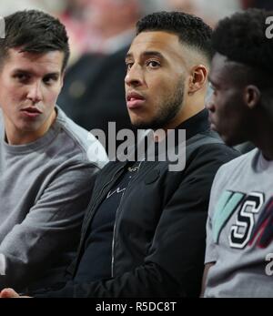 Munich, Allemagne. 30Th Nov, 2018. firo : 30.11.2018, football, 1.Bundesliga, la saison 2018/2019 de l'AGA 2018, le FC Bayern Munich Corentin Tolisso, FC Bayern, Munich, Munich, Bayern Munich, la moitié de la figure, assemblée générale annuelle de l'utilisation du crédit dans le monde entier | : dpa/Alamy Live News Banque D'Images