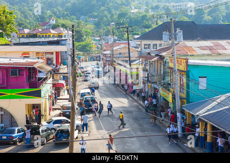 Centre-ville, Port Antonio, Portland Parish, Jamaïque, Caraïbes Banque D'Images