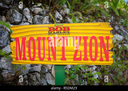 Mausolée de Bob Marley, 9 Mile, Jamaïque, Caraïbes, paroisse de Sainte Anne Banque D'Images