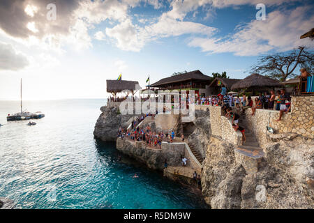 Ricks Cafe, Westmoreland Negril, Jamaïque, Caraïbes, paroisse Banque D'Images