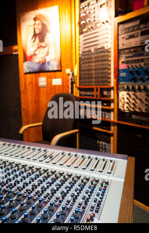 Tuff Gong Recording Studios, Kingston, Jamaïque, paroisse de Saint André, des Caraïbes Banque D'Images