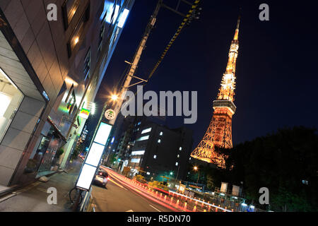 Le Japon, l'île de Honshu, vue aérienne de la tour de Roppongi Tokyo Banque D'Images