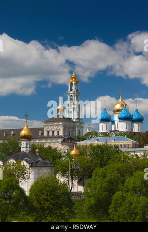La Russie, de l'oblast de Moscou, l'anneau d'or, Serguiev Posad, Trinity Monastère de Saint Serge Banque D'Images