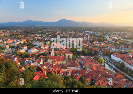 La Slovénie, Ljubljiana, Vieille Ville Banque D'Images