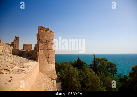 La Syrie, de l'euphrate , Ath Thaura, lac Al-Assad et Qalaat Citadelle Jaabar , Château Banque D'Images