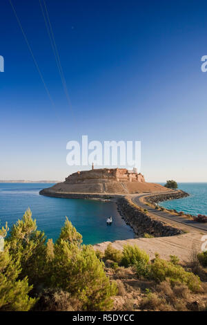 La Syrie, de l'euphrate , Ath Thaura, lac Al-Assad et Qalaat Citadelle Jaabar , Château Banque D'Images