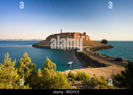 La Syrie, de l'euphrate , Ath Thaura, lac Al-Assad et Qalaat Citadelle Jaabar , Château Banque D'Images