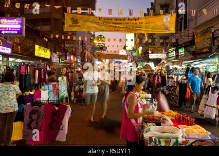 Banglamphu, Khao San Road, Bangkok, Thaïlande Banque D'Images