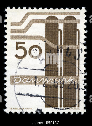 Timbre-poste du Danemark dans les industries danoises série émise en 1968 Banque D'Images
