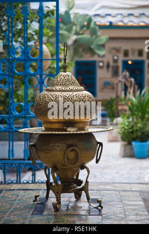 La Tunisie, Sidi Bou Said, Dar el-Annabi, 18e siècle, maison détail Banque D'Images