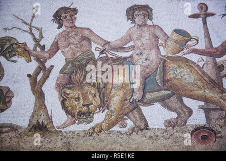 La Tunisie, la Côte Centrale de Tunisie, d'El Jem, El Jem, Musée de la mosaïque de l'époque Romaine Banque D'Images