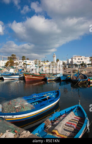 La Tunisie, la Côte Centrale de Tunisie, Mahdia, port ville Banque D'Images