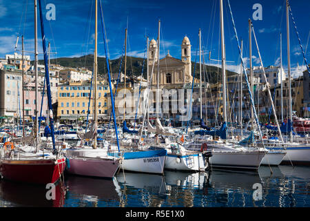 France, Corse, Haute-Corse Ministère, Le Cap Corse, Bastia, Le Vieux Port Banque D'Images