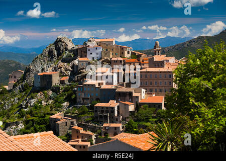 France, Corse, Haute-Corse Ministère, La Balagne, Calvi, augmentation de la vue sur la ville Banque D'Images