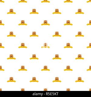 Heureux le jour de la marmotte sans motif de répétition pour tout vecteur web design Illustration de Vecteur