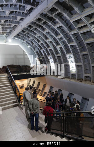 La Russie, Moscou, la région de la Taganka, ZKP Taganski Musée canadien de la guerre froide, la communication, les tunnels souterrains de soute Banque D'Images