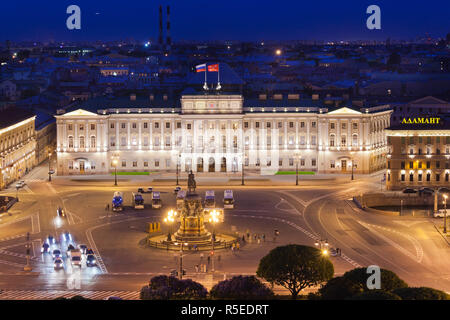 La Russie, Saint-Pétersbourg, palais Mariinsky de Saint Isaac Cathedral Banque D'Images