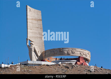 La Mongolie, Oulan-Bator, Memorial Zaisan, construite par les Russes à l'occasion de soldat inconnu et forme différentes guerres héros Banque D'Images