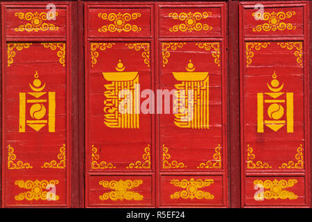 La Mongolie, Oulan-Bator, monastère Gandan (Gandantegchenling), Banque D'Images