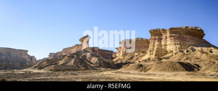 Paysage d'un canyon dans le désert du Namib, le parc national près de Iona. Banque D'Images