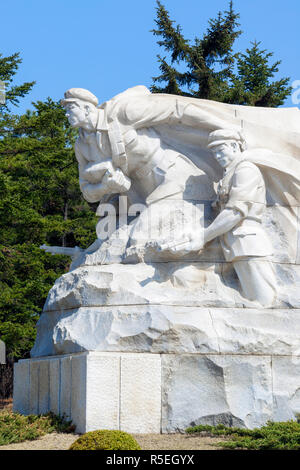 Peuples démocratique République populaire démocratique de Corée (RPDC), la Corée du Nord, le cimetière des martyrs révolutionnaires Banque D'Images