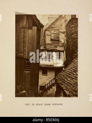 'Bit' dans Bull Close, Cowgate. Édimbourg. "Bits" pittoresque du vieux Paris. Edinburgh [Imprimé], Londres, 1868. L'albumine. Source : 10370.bbb.30. Auteur : Archibald Burns. Henderson, Thomas. Banque D'Images