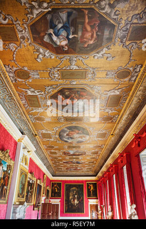 L'Angleterre, Londres, Kensington, Kensington Palace, le King's appartements d'État, le King's Gallery Banque D'Images