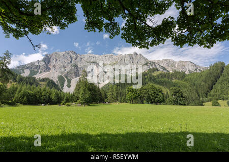 Vue partielle de la partie sud du massif du dachstein, Styrie, Autriche Banque D'Images