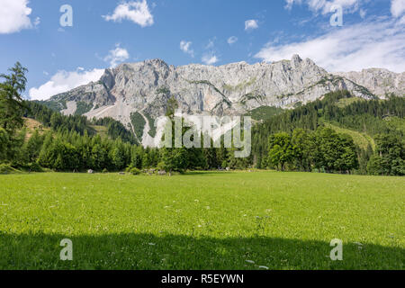 Vue partielle de la partie sud du massif du dachstein, Styrie, Autriche Banque D'Images