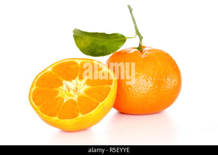 deux mandarines Banque D'Images