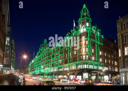 Harrods, Brompton Road, Knightsbridge, Londres, Angleterre Banque D'Images