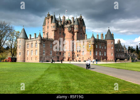 Le Château de Glamis, Angus, Scotland, UK Banque D'Images