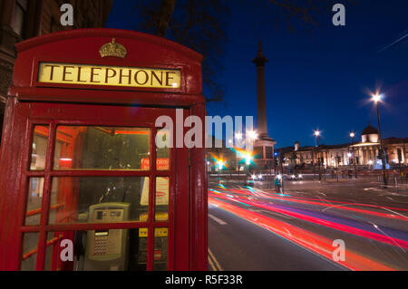 UK, Londres, Trafalgar Square Banque D'Images