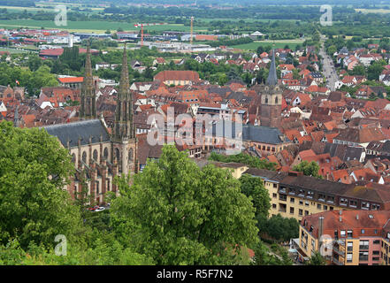 Voir d'Obernai en Alsace Banque D'Images