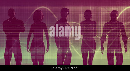 Solutions de main-d'oeuvre Banque D'Images