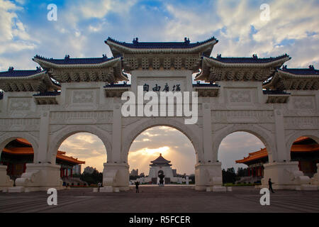 Taiwan, Taipei, porte d'entrée, Chiang Kai-shek Memorial Hall Banque D'Images
