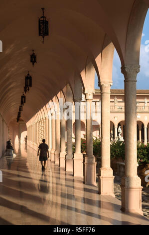 USA, Floride, Sarasota, John et Mable Ringling Art Museum, l'établissement Courtyard Banque D'Images